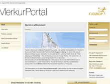 Tablet Screenshot of merkurportal.fleurop.de
